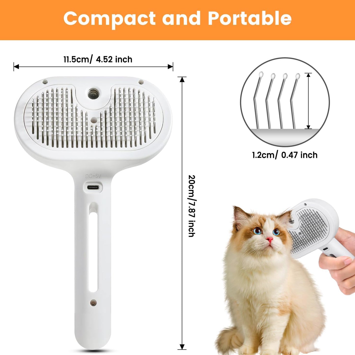 3-in-1 Pet Steam Brush
