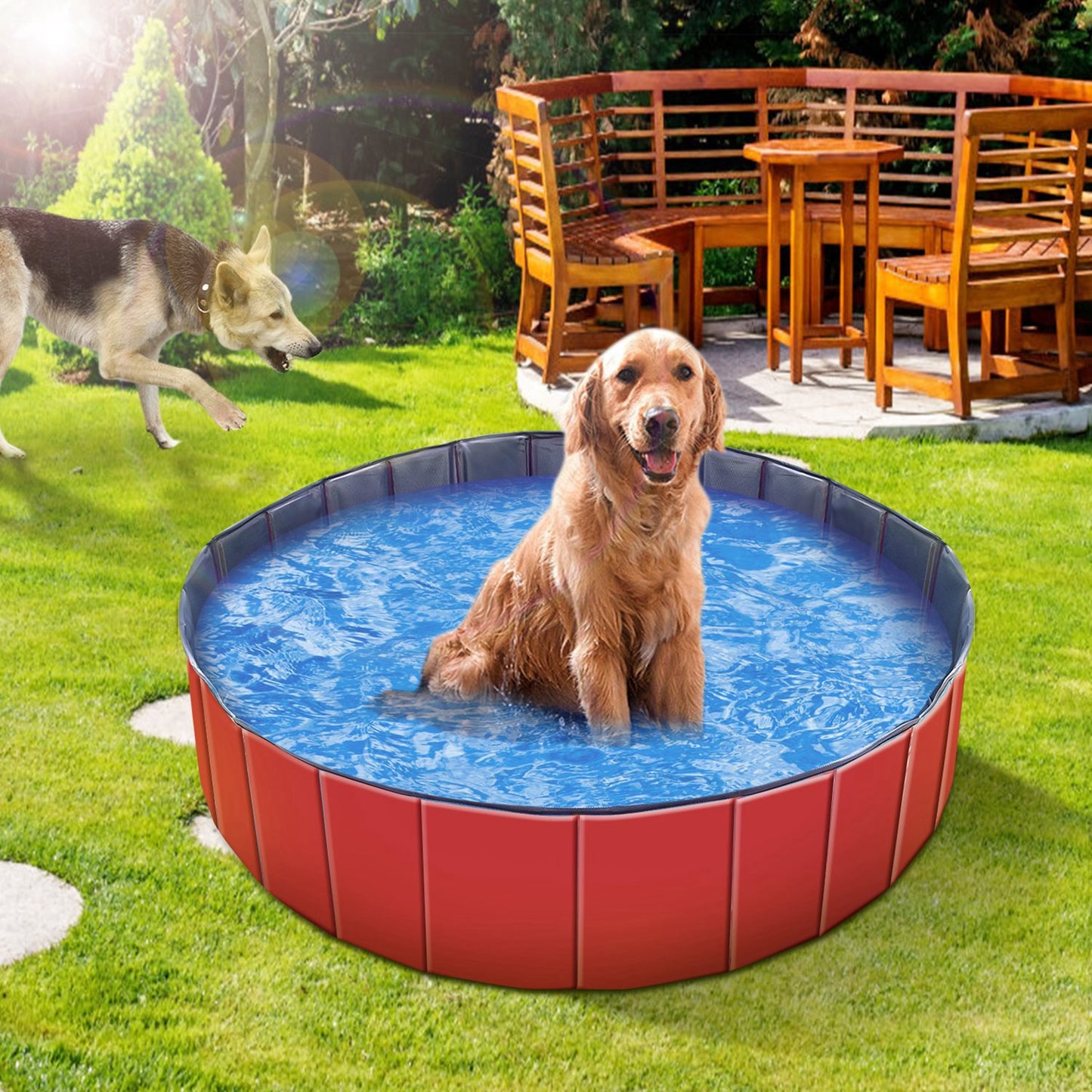 Foldable Pet Swimming Pool (63 inch)