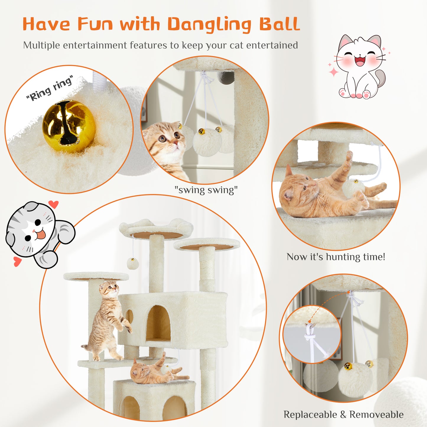 Cat Treehouse Climbing Frame