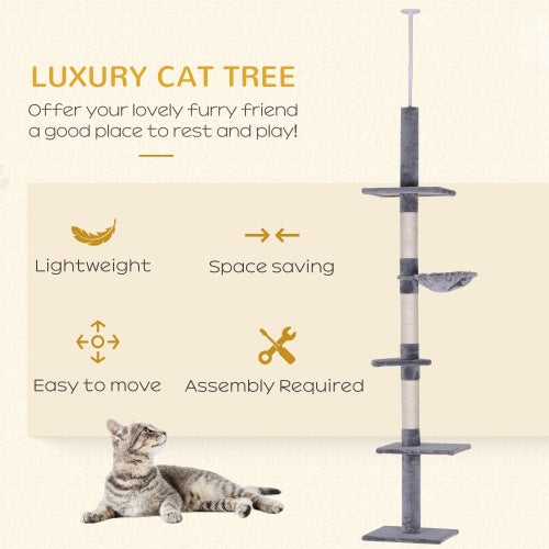 9 Foot Floor-to-Ceiling Cat Tree