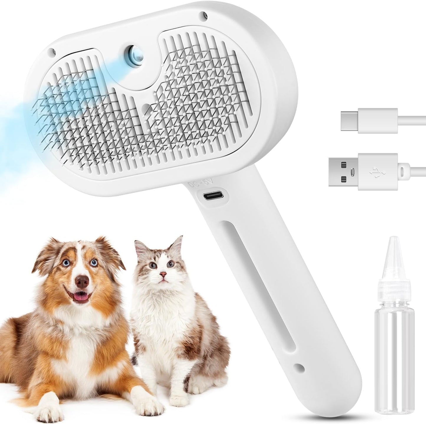 3-in-1 Pet Steam Brush