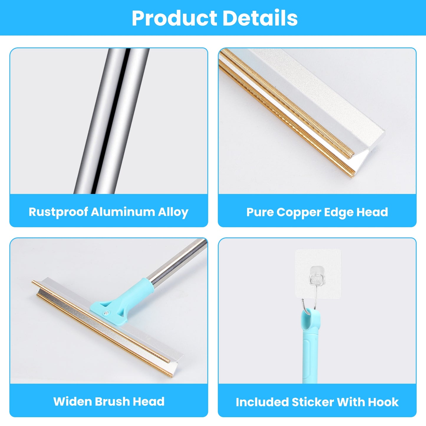 Telescopic Pet Hair Removal Rake