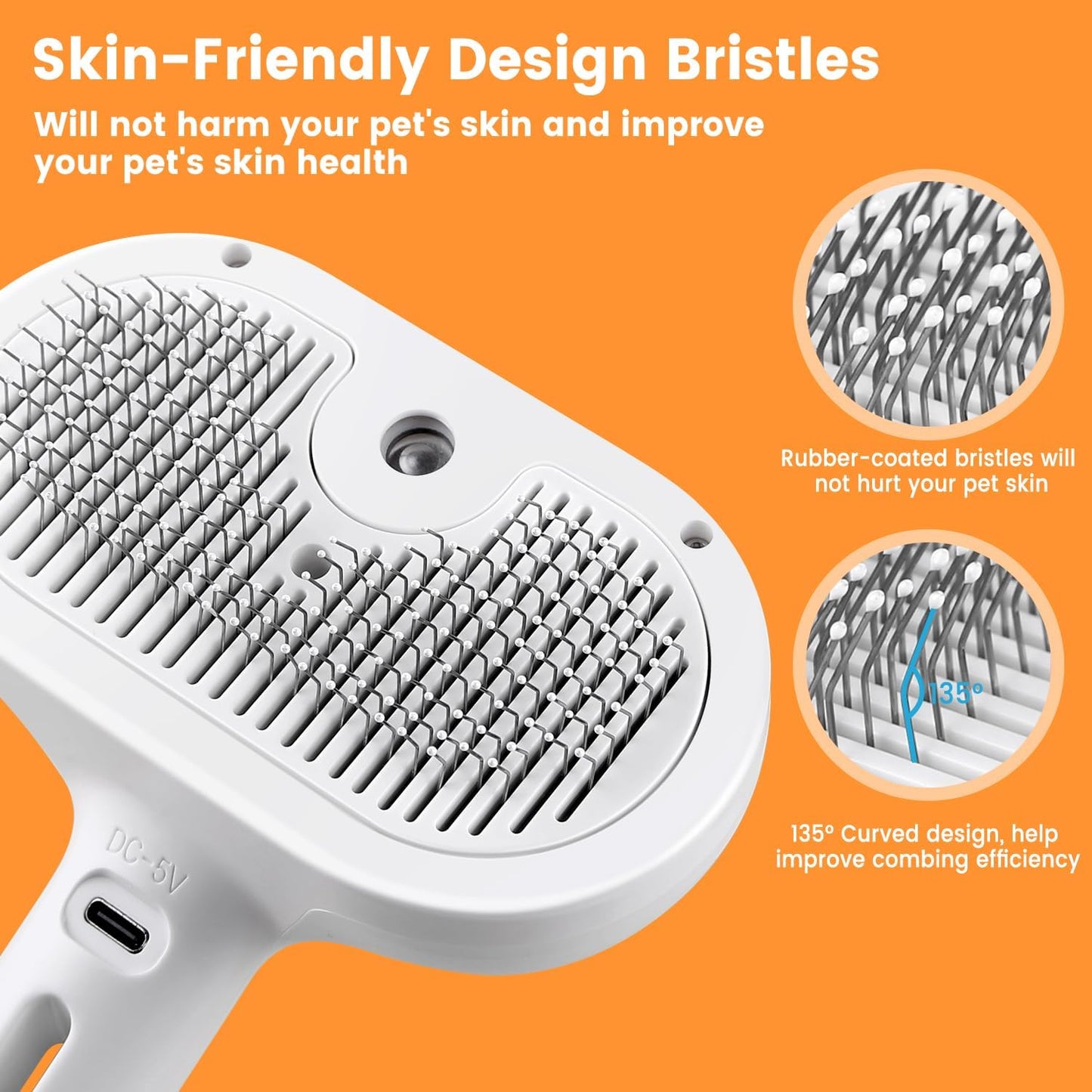 3-in-1 Pet Steam Brush
