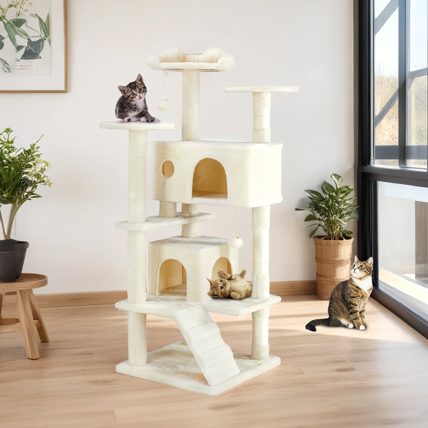 Cat Treehouse Climbing Frame