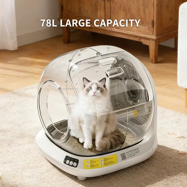 Smart Self-Cleaning Litter Box (78L)